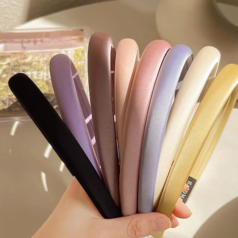 New Glossy Thin Hairband for Women Lady Sweet Candy Colors Thin Headband Hair Hoop JK Korean Girl Headdress Hair Accessories