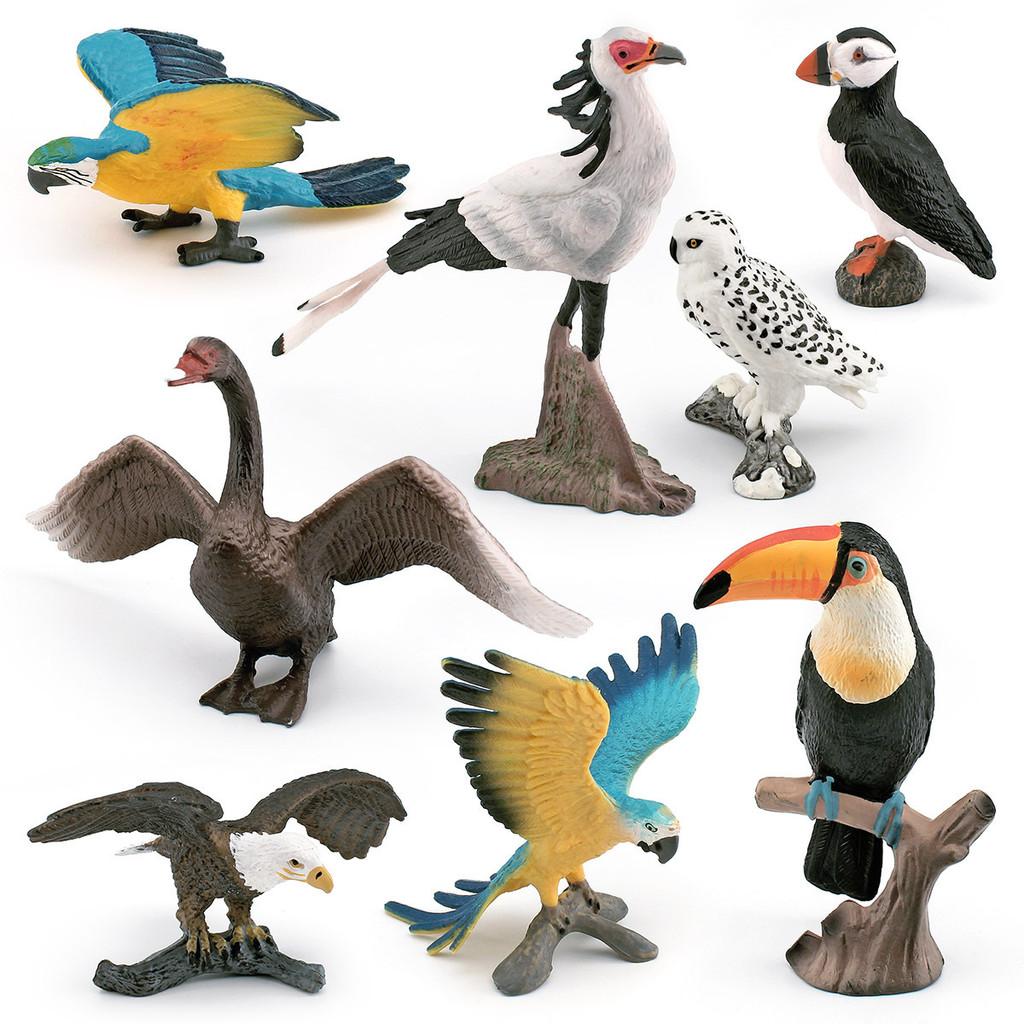 Static Bird Model Eagle Plastic Sculpture For Office Or Shelf Decor