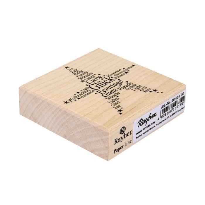 Tampon - RAYHER - Herzliche Einladung - 4x7 cm - Blanc - Adulte