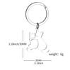 Hollow Cat Tiger Stainless Steel Keychain Creative Animal Hollow Design Minimalist Style Practical Backpack Pendant