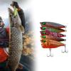 5 Pcs Floating Lures Popper Baits Fishing Artificial Hard Baits Popper Wobbler