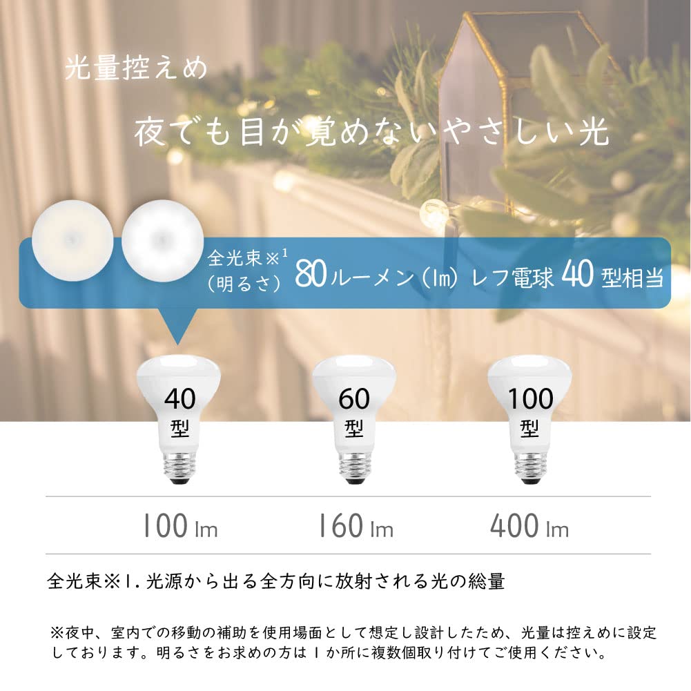 NeoClear Rechargeable LED Motion Sensor Light with Button Switch, Indoor Light Sensor, Magnet, Double-Sided Tape Included, Warm White, Pack of 3