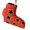 PU Leather Golf Headcover Protective Cover Star Pattern Rod Head Cases Waterproofs Golf Iron Head Cover Golf Accessory