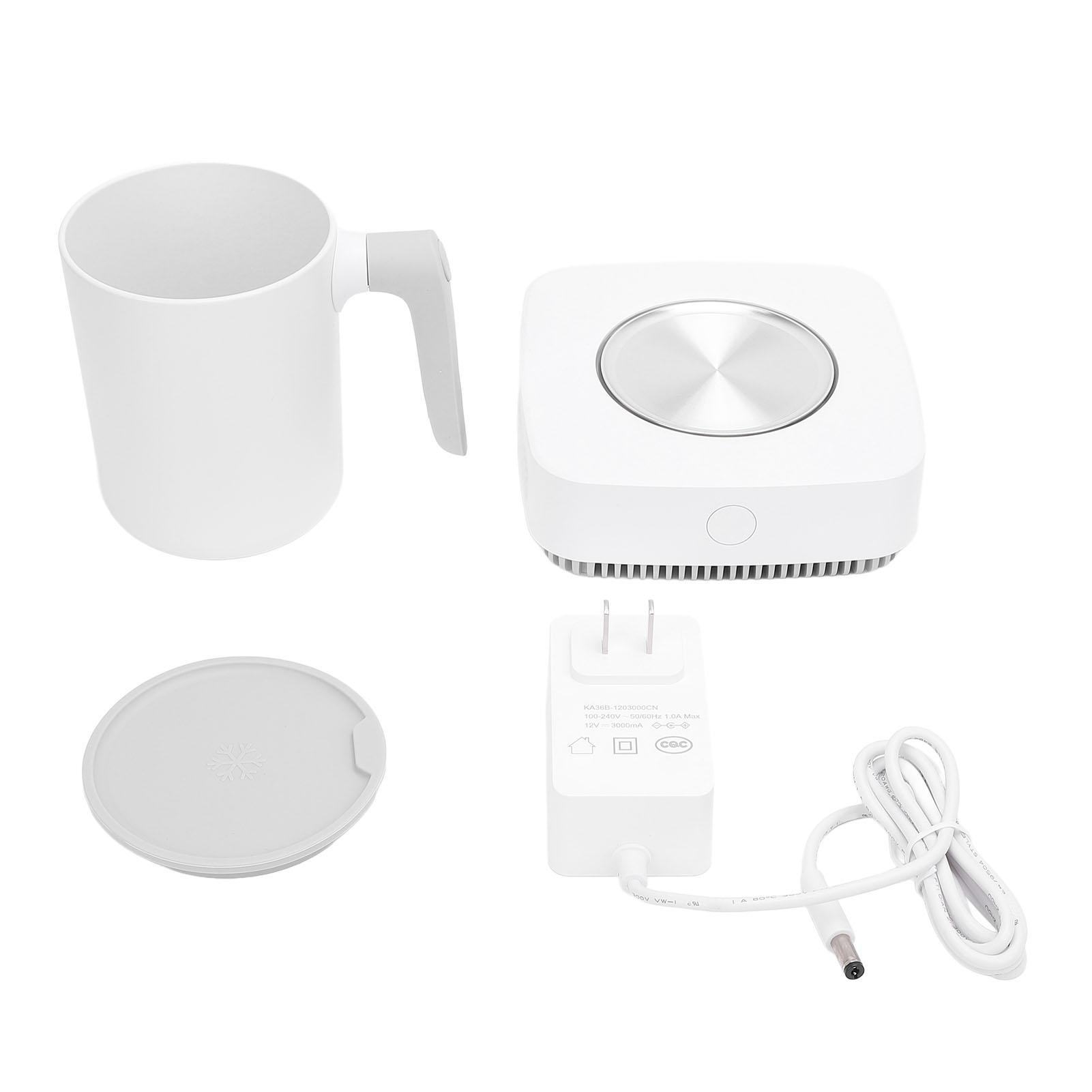 

2 in 1 Cup Warmer Cooler and Mug Set 3 Temperature Levels Quick Cooling Heating Base and 450ML Mug US Plug