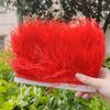 Feather1/5/10Meters Colorful Ostrich Feathers Trims for Crafts Christmas Dress Sewing Natural 6-8cm Ostrich Plumes Decor Accessories