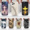 Cross Art Bible Christian  Case For iPhone 16,15,14,17,13,12,11 Plus,Pro,Max,XR,XS,X,7,8 Plus,SE,Mini,Transparent,Silicone