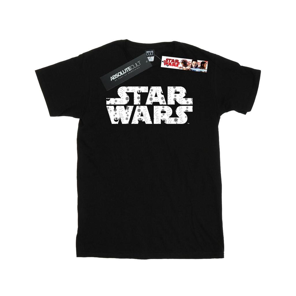 Star Wars Mens Christmas Logo T-Shirt