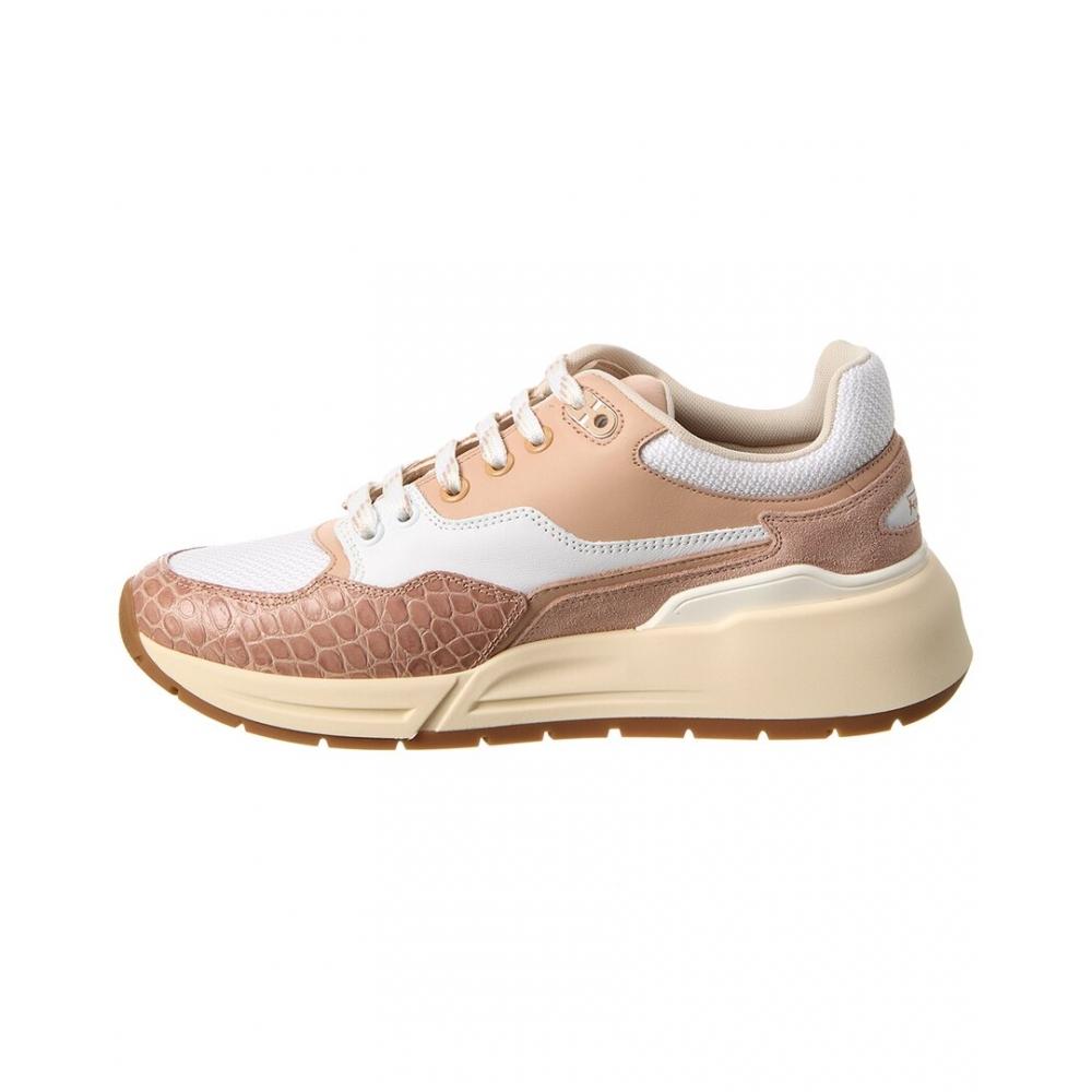 Salvatore Ferragamo Ferragamo Cosma Low Leather Sneaker Beige