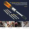 Push Pull Ratchet Screwdriver Semi Automatic Adjustment Spirals Ratchet Screwdriver with Replaceable Head Disassembly D57B