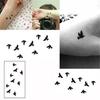 5/10pcs/lot Women Sexy Finger Wrist Flash Fake Tattoo Stickers Liberty Small Birds Fly Design Waterproof Temporary Sticker