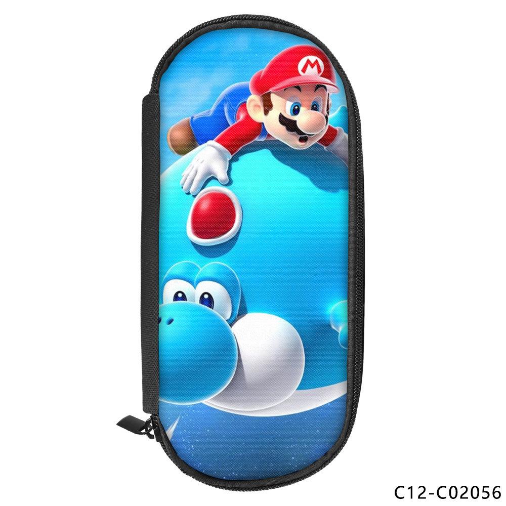Animation Peripheral Single-layer Children's Pencil Bag Vertical Square Polyester Student Stationery Pencil Bag