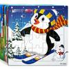 14.7cm/5.79in Wooden Jigsaw Puzzles Cartoon Animals Pattern Montessori Games Kids Educational Learning Wood Toys for Children