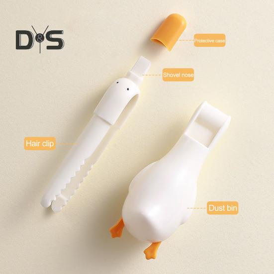 Cleaning Clip Quirky Little Duck Spatula Design Pull-out Hair Clip Picker Easy Cleaning Hair Clip Remover Tool