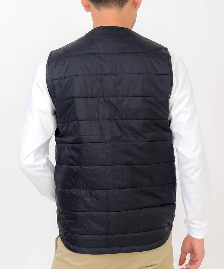 T-Shirt.ST Padded Inner Vest, Solid Color, Side Pockets, Black, Men's and Women's, Size 3L