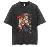 Jujutsu Kaisen Cosplay Anime T-Shirt Tee Unterhemd Vintage Gewaschene Baumwolle