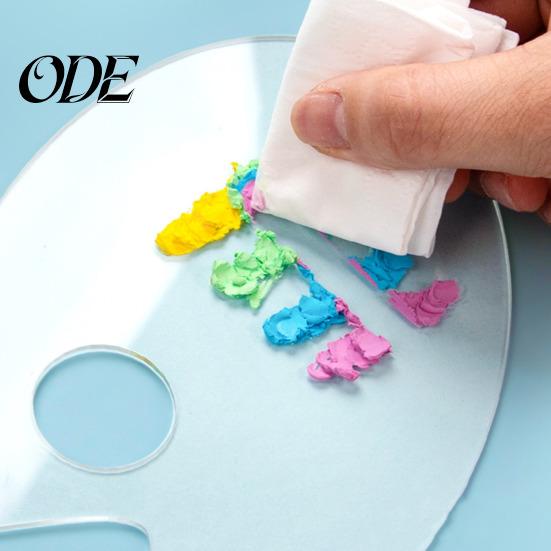 Pigment Plate Painting Palette Transparent Non-stick Comfortable Grip Clear Acrylic Oil Paint Mixing Tray with Thumb Hole Studio Accessories Color