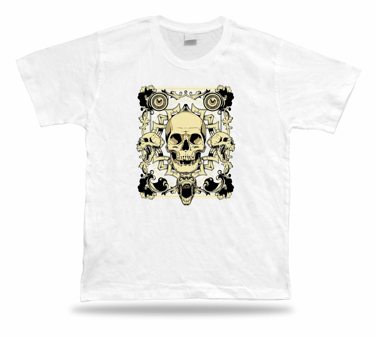 Tshirt Tee Shirt Birthday Gift Idea Last Smile Laughing Skull Emblam Screaming S