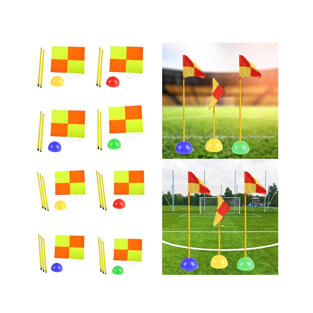 Soccer Corner Flag Soccer Agility Poles Playing Field Equipment for Soccer