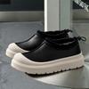 Star Snow Boots Velvet Thermal Cotton Shoes Platform Lazy Shoes Couple Short Boots Bread Shoes