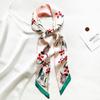 130CM Nova Versão Coreana Fresca E Estilo Original Flor Pássaro Decoração Feminina Fita Faixa de Cabelo Lenço Pequeno Lenço de Pescoço
