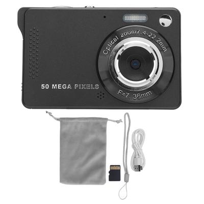 Digital Camera 2.8 Inch IPS Color Screen 1080P 50MP 16x Zoom Fill Light Built In Microphone