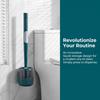 42*10cm Wall-mounted Liquid Adding Silicone Toilet Brush  Household Toilet Daily Stain Cleaning