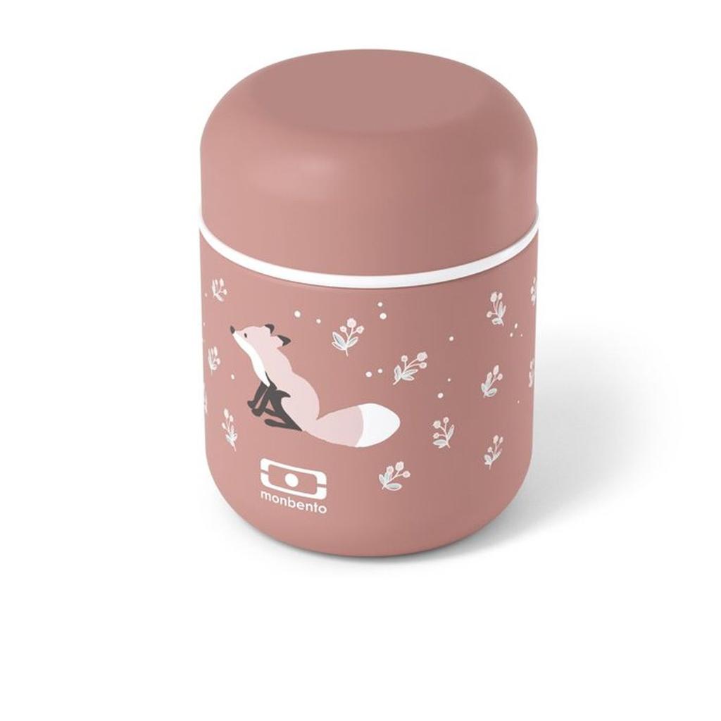 Petite Lunch Box Isotherme - MONBENTO - Boîte repas hermétique - Garde le repas chaud/frais jusqu'a 5h - MB Capsule Fox