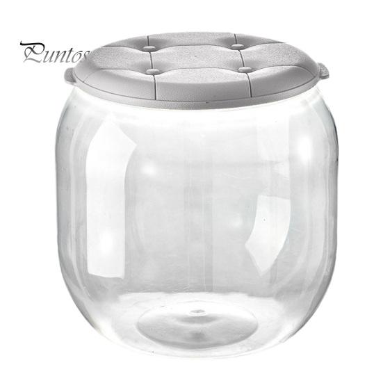 

Коробка для хранения, органайзер для чучел животных, большая емкость, прозрачный дизайн, пылезащитное ведро для кукол с крышкой серый