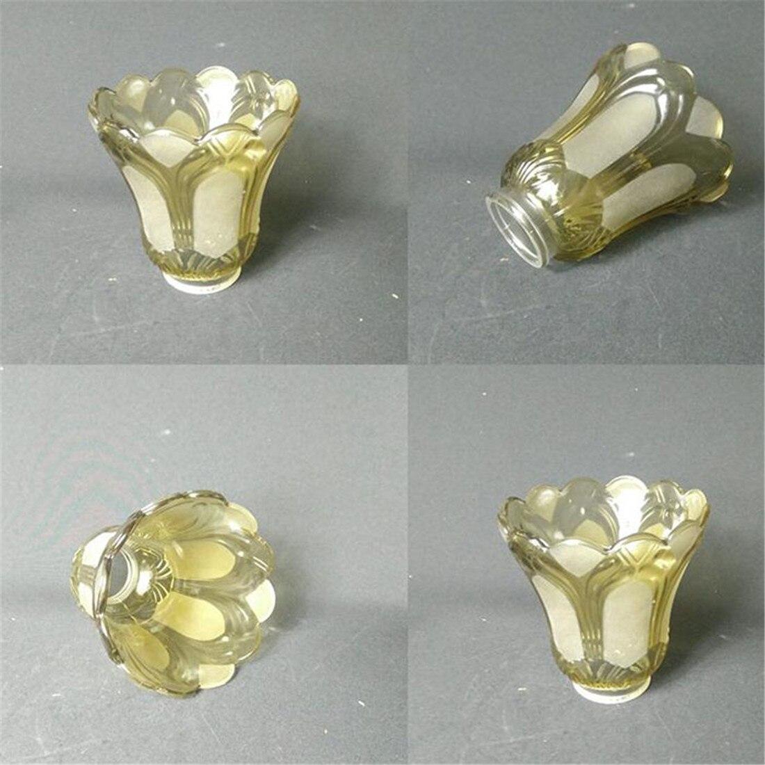 

Сменный стеклянный абажур в винтажном стиле, прозрачный аксессуар для коньяка, глобусные светильники с конусным абажуром для потолочного вентилятора, настенные светильники amber