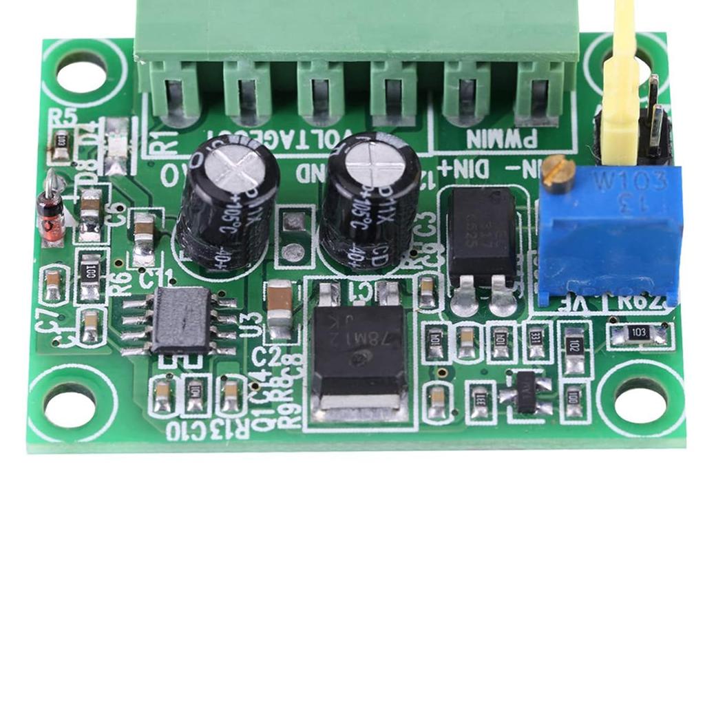 Oumefar 0-10V Digital To Analog Module PLC To Voltage Converter PWM Converter PWM To Voltage Module for Industrial Control Panel PLC