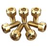 RENPA Titanium Alloy Tank Cap Bolt for Bolt Type Kawasaki, 7-Hole (Gold)