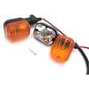 2Pcs Rear Motorcycle turn signals Winker Indicators light for 50 100-Amber
