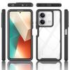 360 Grad Vollschutzhülle für Xiaomi Redmi Note 13 Pro 5G Funda Klar Anti-Vergilbende Transparente Hülle Mit Displayschutzfolie Stoßfeste Handyhülle