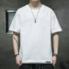 Solid Color  Cotton Men T Shirt Hip-Hop Cotton T-shirt O-neck Summer Male Causal Tshirts Fashion Loose Tees