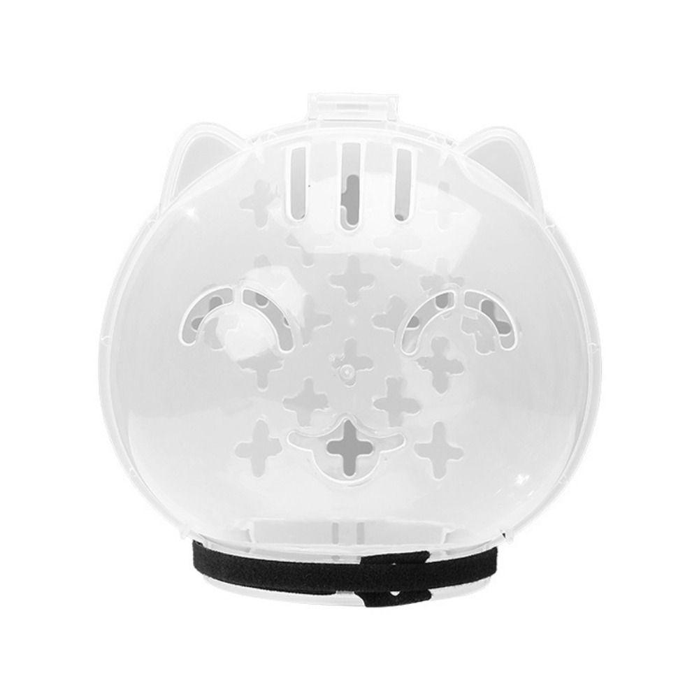 Anti-Licking Cat Space Hood Transparent Cat Head Cover Sturdy Breathable Cat Muzzle