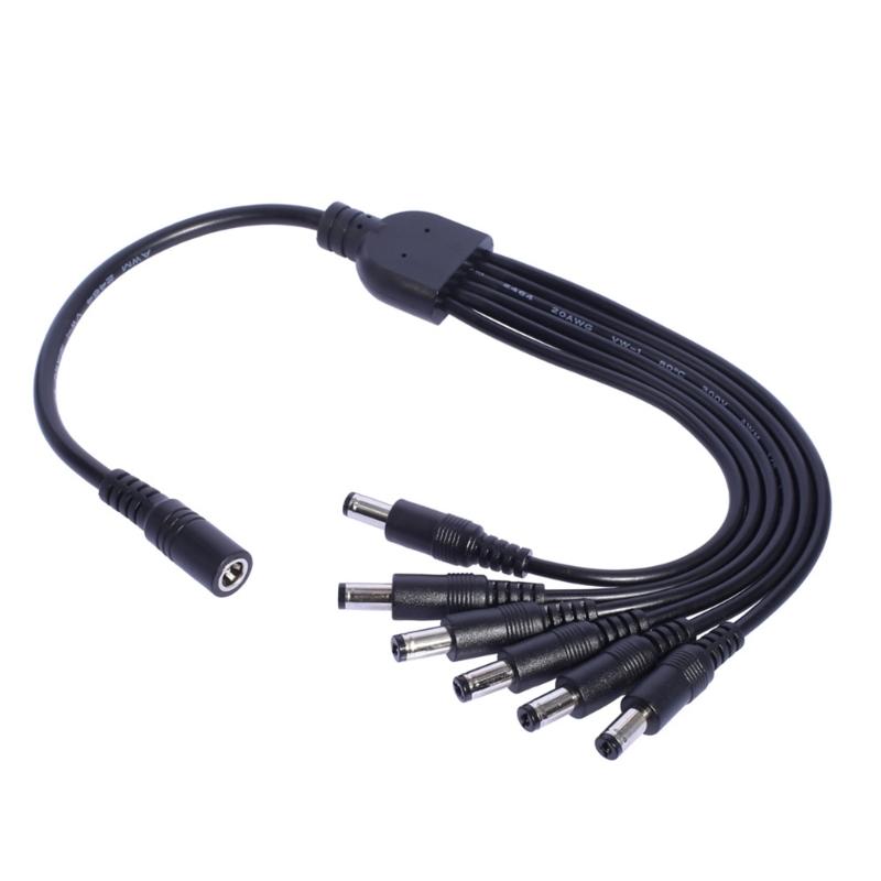1 to 6 Solar Charging Cable 5.5x2.1mm 5.5x2.5mm for Efficient Outdoor Power Connection Power Supply Splitter Cord
