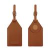 PU Baggage Backpack Tags Suitcase Luggage Tags Travel Suitcase Label with Strap