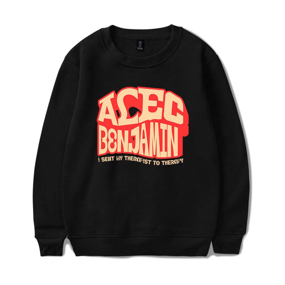 Women Men s Alec Benjamin Print Hoodies Round Neck Hooded Sweatshirts Man Travel Pullover Streetwear Outdoor Tracksuit XS чёрный