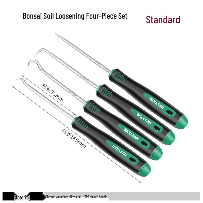 Bonsai & Potted Plant Soil Loosening Hook for Agriculture & Weeding