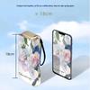 Compact Chinese-Style Oil Painting Umbrella: Portable, Manual Open, UV Protection for Sun & Rain