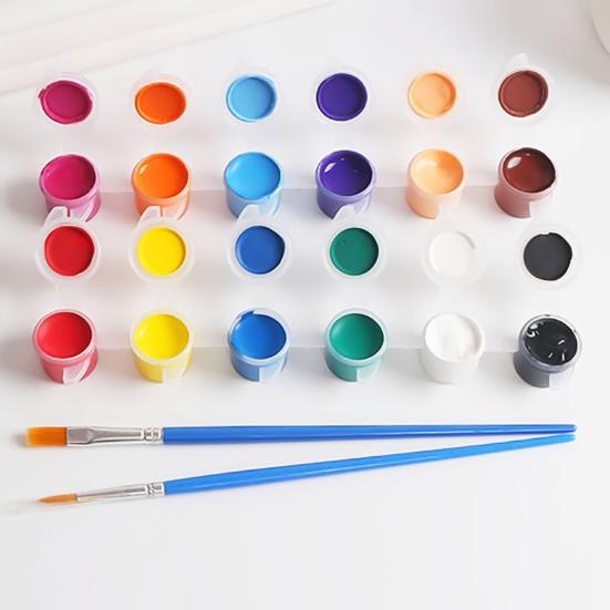 Solid 12 Watercolor Pigment Ceremics Pottery Paint Brush DIY Art Crafts Set