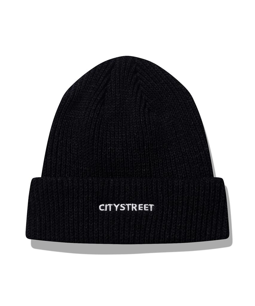 CITY STREET Citystreet Logo Beanie - Black