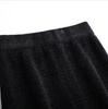 Autumn Winter Women's Temperament Breasted Midi Knitted Skirt Female Skirt High Waist Thicken Pockets Slim One Step Hip Skirt
