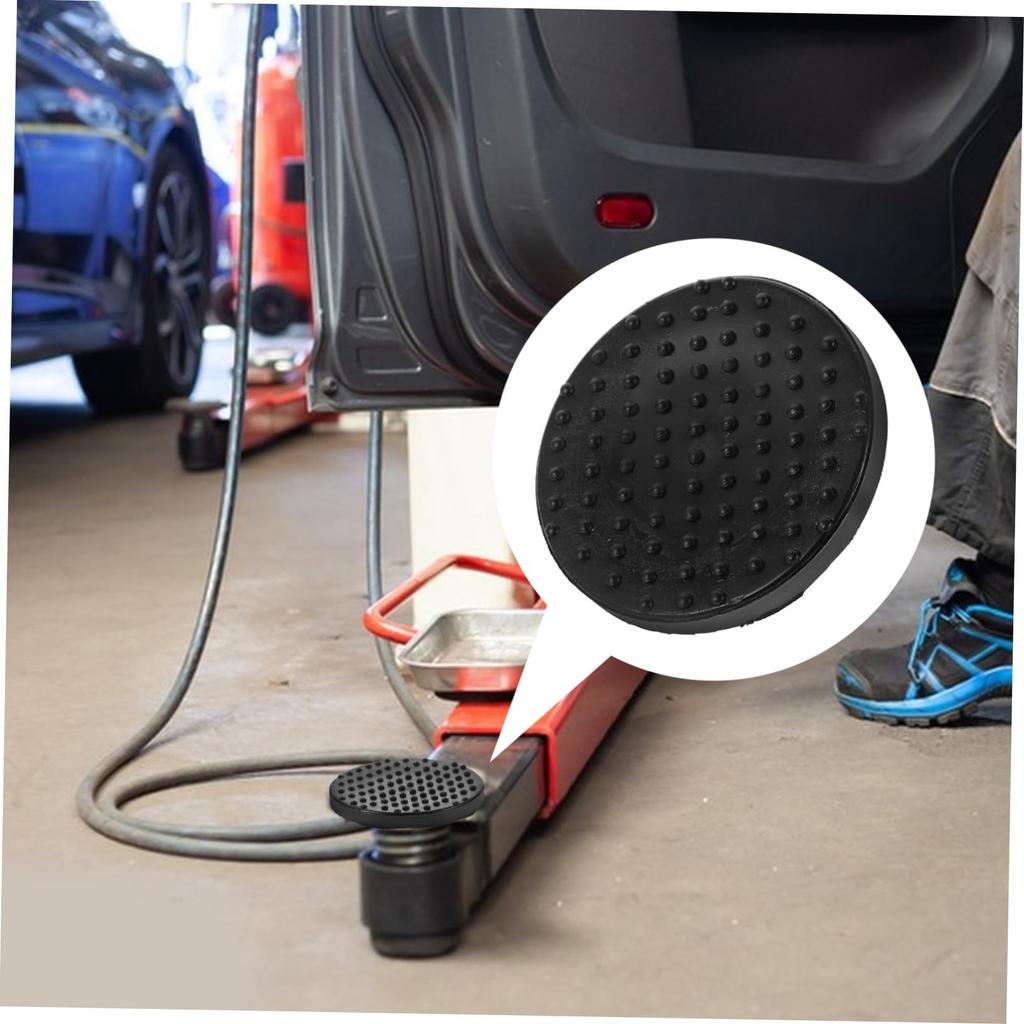 TOGEVAL Runde Gummiunterlage für Hydraulikheber, Robuster Heberadapter, Schutzpolster für Auto LKW Einfache Installation Mehrzweck-Heberfuß