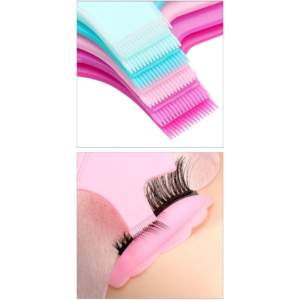 10PCS New Soft Plastic Eye Lash Lift 8 Colors Y Shape Lash Extension Graft Eye Lash Perming Pad Mascara Tool