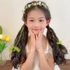 Mint Green Children's Braiding Headband with Flowing Ribbons - Perfect for Festivals and Birthdays