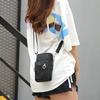 Cell Phone Purse Polyester Zipped Shoulder Phone Bag Lightweight Mini Women Messenger Bag Black S