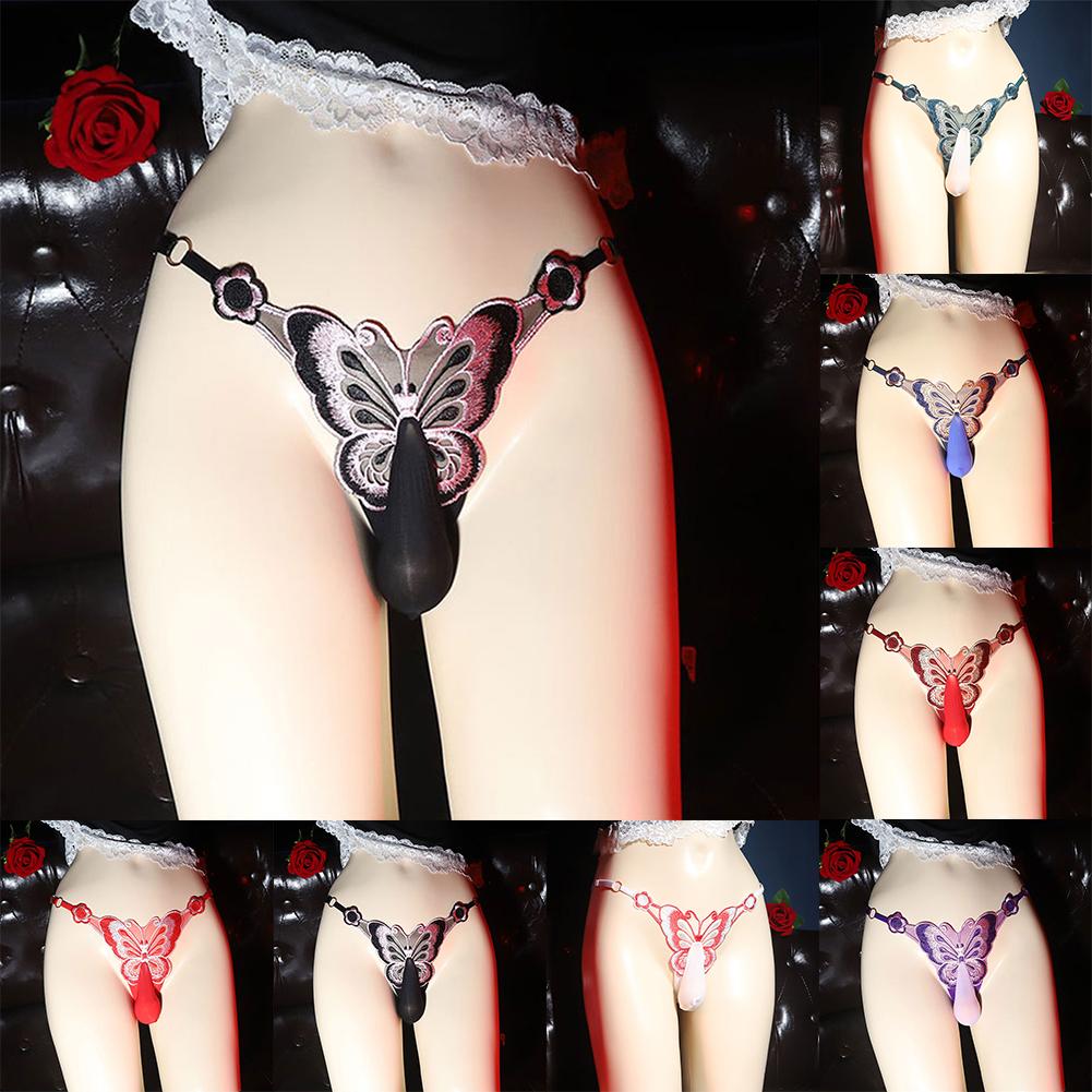 Pánská tanga Sissy Lingerie Nízký pas Kalhotky Pouzdro