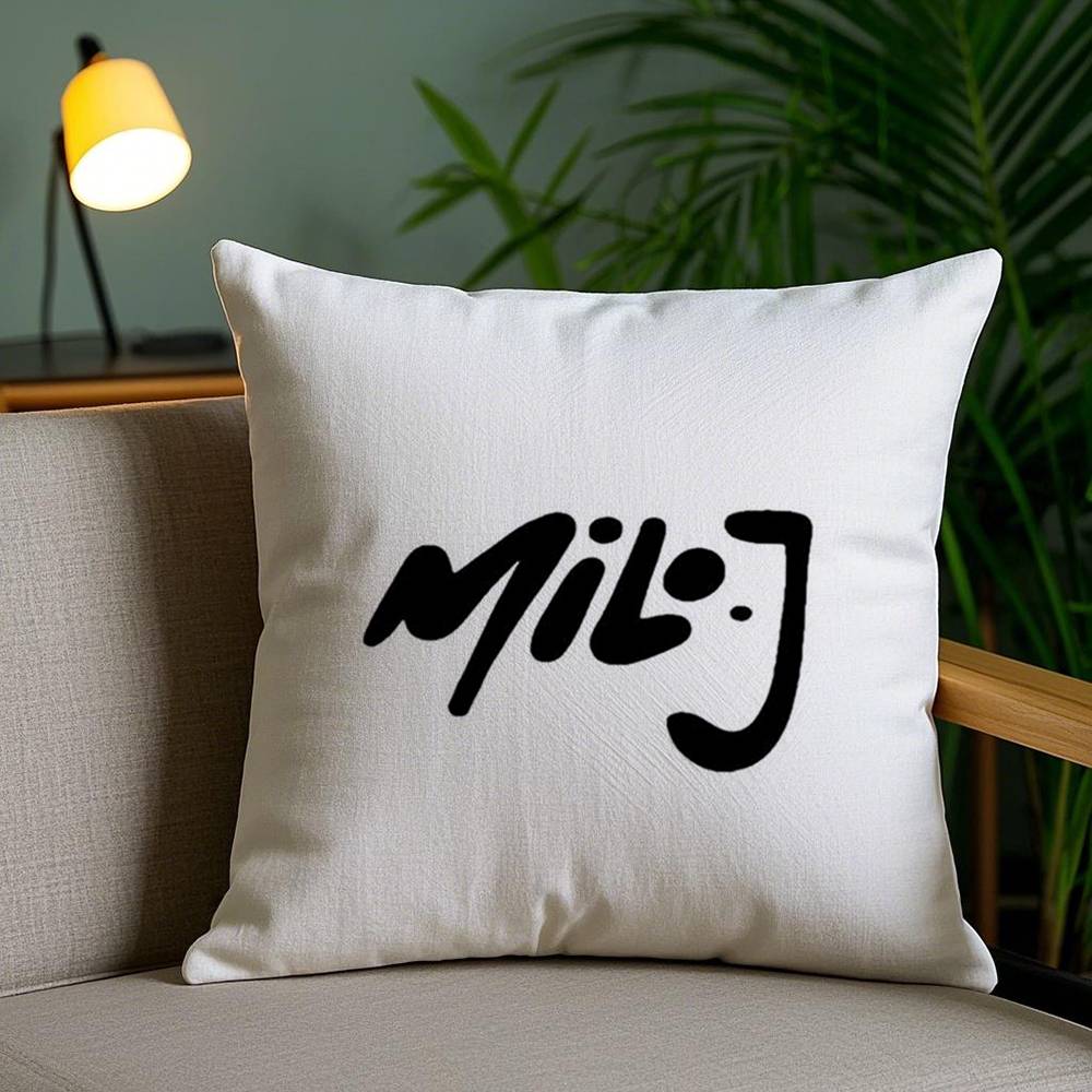 Argentinischer M-Milo j Rapper Kissenbezug Sofa Kurzer Plüsch Zweiseitiger HD-Druck Zimmer Home Office Geschenk Kissenbezug