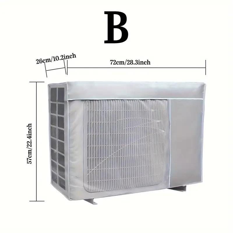 

1 шт. Чехол для наружного блока кондиционера большого размера, защита от УФ-лучей, водонепроницаемый, пыленепроницаемый, всесезонная ткань Оксфорд